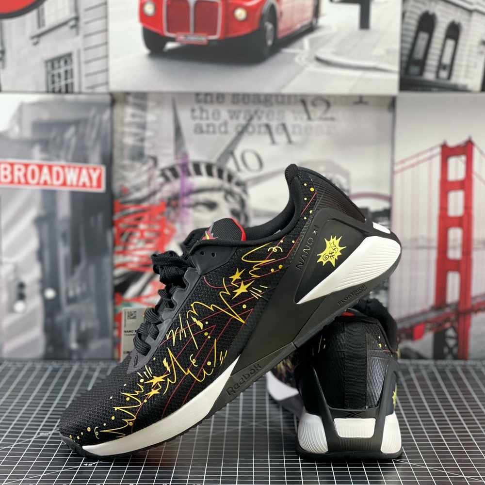 Reebok x Looney Tunes Nano X1 - GW4303 - Mens Sz 12.5 - Black / White - Marigold - Picture 11 of 12